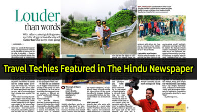Travel Techies Vlog Featured in The Hindu on 18-01-2020
