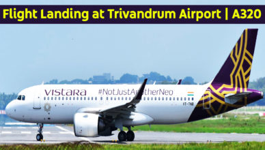 Flight Landing at Trivandrum International Airport | TRV | Airbus A320