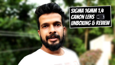 Sigma 16mm 1.4 Canon M50 | Lens Unboxing and Review in Malayalam | Best Lens for Vloggers