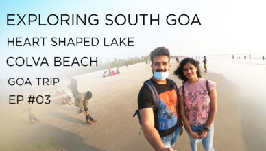 EXPLORING SOUTH GOA IN RENTED ACTIVA | COLVA BEACH AND HEART SHAPED LAKE