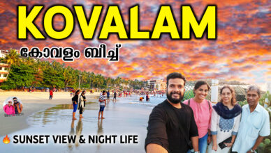 Kovalam Beach Sunset View and Night Life | Places to Visit in Trivandrum